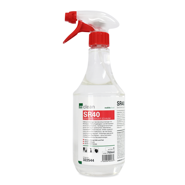 mclean SR40 Sanitärreiniger Schaum 750ml-Sprühflasche RPet